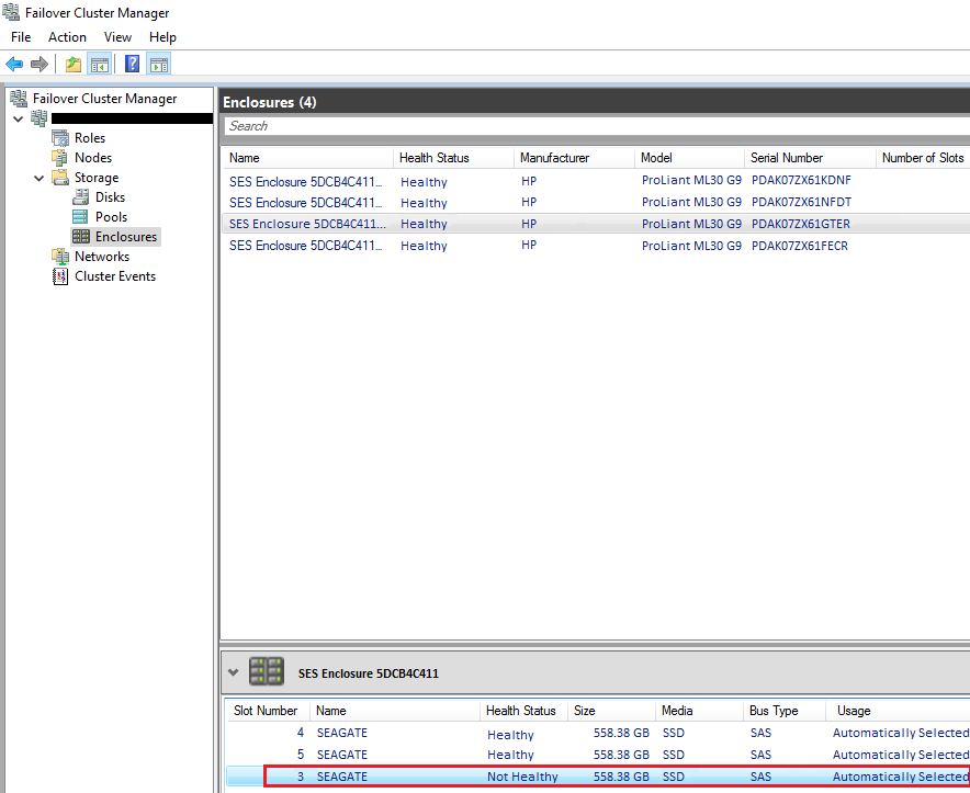 Replacing A Failed Physical Disk On S2D