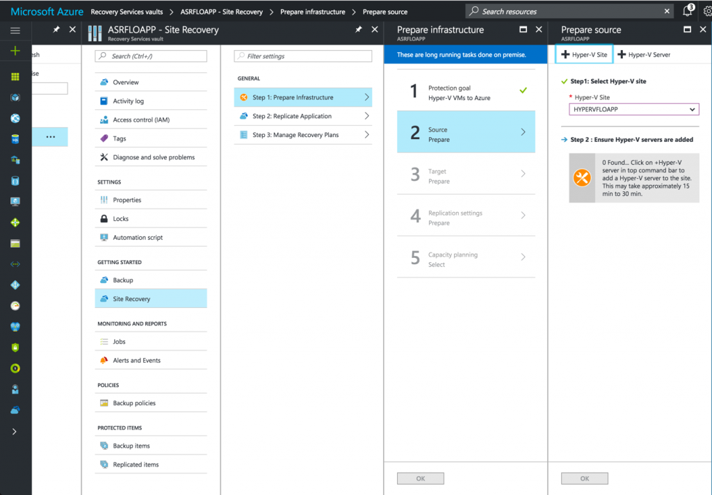 deploy the agent on the Hyper-V server to replicate VM to Azure