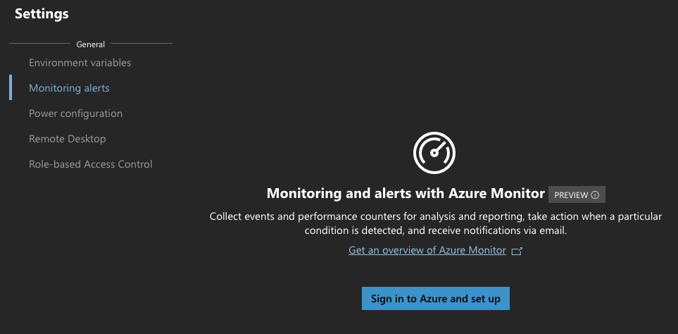 Sign in to Azure and set up