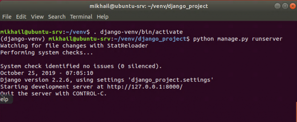 Как узнать версию django ubuntu