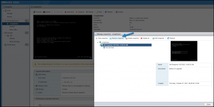 VMware VSphere 7 Update 3