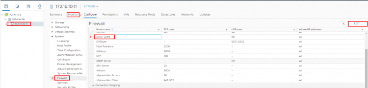 Esxi Firewall Rules Configuration