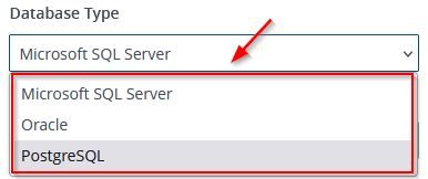 Database Type | Microsoft SQL Server