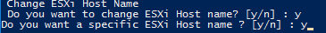 5.1 Changing the ESXi server name