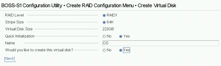 6. Configure the storage